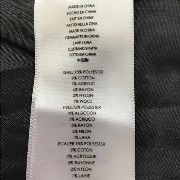 Michael Kors Black Gray Tweed Knee Length Coat - Picture 7 of 7